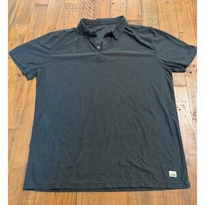 Vuori Ponto Polo – Men's Large – Dark Heather Performance Shirt